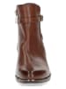 Caprice Leder-Ankle-Boots in Hellbraun