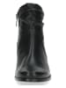Caprice Leren enkelboots zwart
