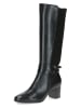 Caprice Leder-Stiefel in Schwarz