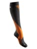 Zanier Ski-/ Snowboardsocken in Anthrazit/ Orange