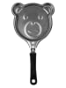 Ibili 2er-Set: Bratpfannen "Bear Shape" in Silber/ Schwarz - (L)14 x (B)14 cm