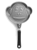 Ibili 2er-Set: Bratpfannen "Monkey Shape" in Silber/ Schwarz - (L)16 x (B)16 cm
