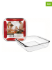 Ibili 2-delige set: ovenschalen transparant - (L)25 x (B)22 cm