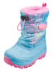 Playshoes Winterstiefel in Pink/ Hellblau
