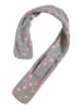 Playshoes Fleece-Steckschal in Grau/ Rosa