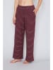 JOOP! Pyjama-Hose in Bordeaux/ Weiß