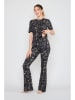 Joop! Bodywear Pyjama-Leggins in Schwarz/ Hellbraun