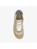 Groundies Leren barefootschoenen "Nova" beige/blauw