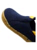Groundies Slipper "Uppsala" in Dunkelblau/ Gelb