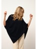 Just Cashmere Kasjmieren poncho "Ashley" zwart