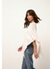 Just Cashmere Kasjmieren poncho "Ashley" wit