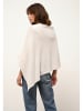 Just Cashmere Kasjmieren poncho "Ashley" wit