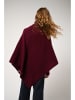 AUTHENTIC CASHMERE Kaszmirowe ponczo "Carra" w kolorze bordowym
