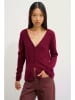 AUTHENTIC CASHMERE Kasjmieren vest "Chalais" bordeaux
