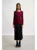 AUTHENTIC CASHMERE Kaschmir-Pullover "Epéna" in Bordeaux