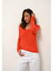 Just Cashmere Kasjmieren trui "Joan" oranje