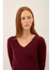 Just Cashmere Kaszmirowy sweter "Joan" w kolorze bordowym
