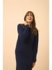Just Cashmere Kaschmir-Kleid "Lina" in Dunkelblau