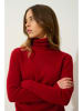 AUTHENTIC CASHMERE Kasjmieren coltrui "Suzie" rood