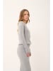 Just Cashmere Kaschmir-Pullover "Vivian" in Hellgrau