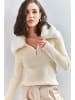 Bianco Lucci Pullover in Creme