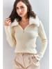 Bianco Lucci Sweter w kolorze kremowym
