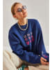 Bianco Lucci Sweatshirt donkerblauw/roze