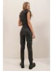 Trend Alacati Kunstleren broek zwart