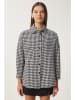 Happiness Istanbul Hemdjacke in Schwarz/ Weiß
