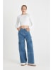 DeFacto Jeans-Cargohose in Hellblau