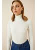 Happiness Istanbul Rollkragenpullover in Weiß