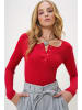 Trend Alaçatı Stili Longsleeve rood