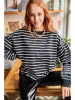 Olalook Sweatshirt zwart/wit