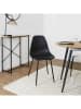 Rétro Chic Esszimmerstuhl ''Gustav'' in Schwarz - (B)50,7 x (H)84,8 x (T)45,5 cm