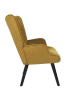 Rétro Chic Sessel ''Giulia''  in Gelb - (B)68 x (H)96 x (T)75 cm