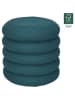 Rétro Chic Poef "Atome" petrol - (H)44 x Ø 38 cm