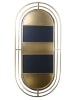 Rétro Chic Wandspiegel in Gold - (B)90 x (H)42,5 cm