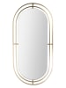 Rétro Chic Wandspiegel in Gold - (B)43 x (H)89,5 x (T)1 cm