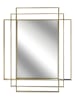 Rétro Chic Wandspiegel goudkleurig - (B)97 x (H)70 cm