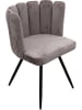 Rétro Chic 2-delige set: fauteuils "Ariel" grijs - (B)52,5 x (H)79,7 x (D)50,5 cm