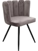 Rétro Chic 2er-Set: Sessel "Ariel" in Grau - (B)52,5 x (H)79,7 x (T)50,5 cm
