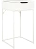 THE HOME DECO FACTORY Beistelltisch "Abbott" in Weiß - (B)45 x (H)77 x (T)45 cm