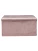 The Home Deco Kids Sitztruhe "Giulia" in Rosa - (B)77 x (H)38 x (T)38 cm