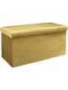 Rétro Chic Sitztruhe "Giulia" in Senf - (B)77 x (H)38 x (T)38 cm