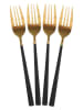 every ware 16tlg. Besteckset in Gold/ Schwarz