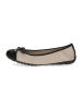 Caprice Leder-Ballerinas in Beige