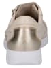 Caprice Leder-Sneakers in Beige/ Gold