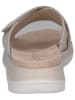 Caprice Leren sleehakslippers crème