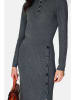 ASSUILI Gebreide jurk antraciet