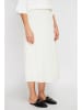 ASSUILI Kaszmirowa spódnica w kolorze kremowym